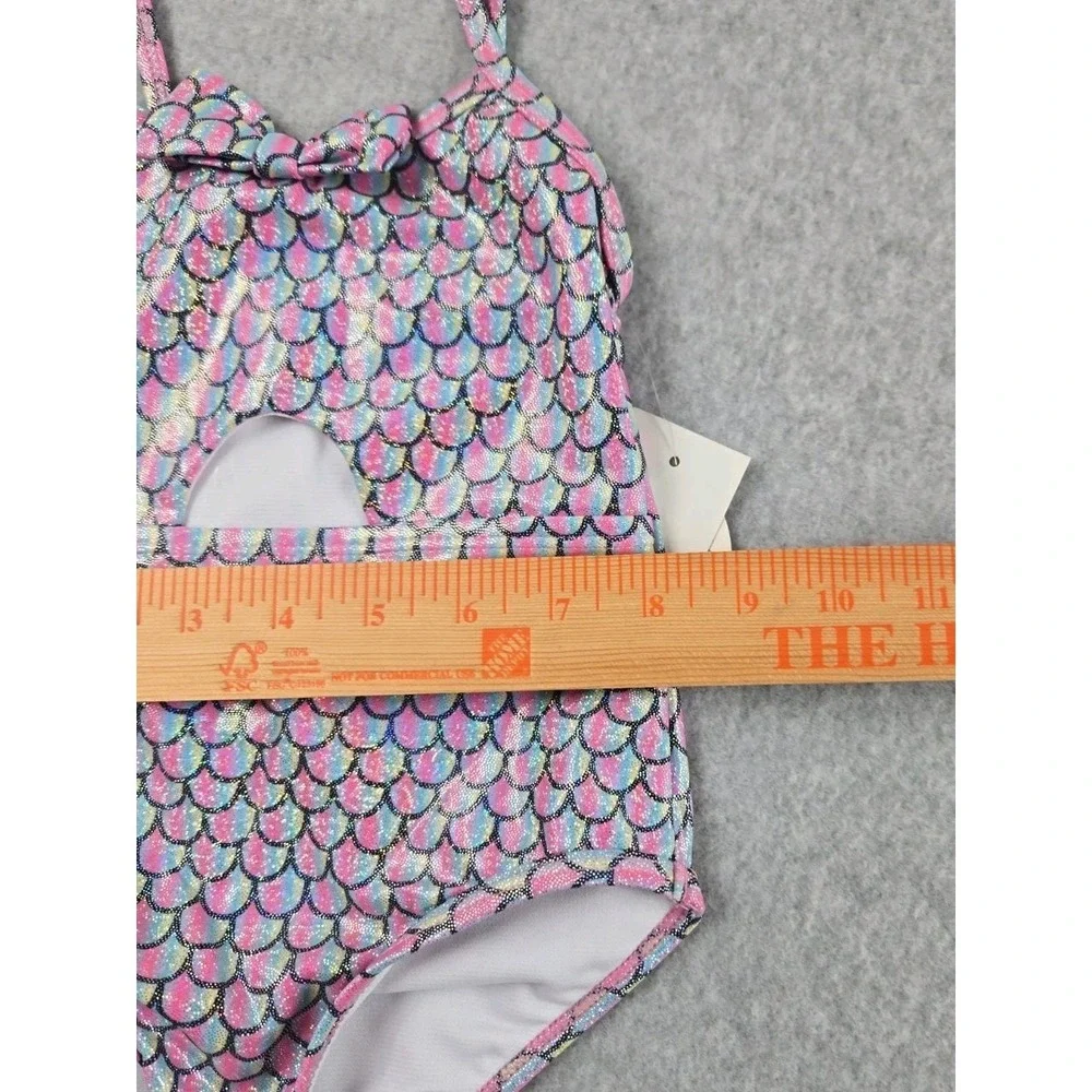 Koala Kids Girls‎ 18-24 Months 1 Piece Bathing Suit Swimming Mermaid Print NEW